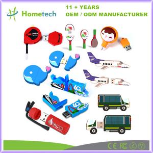 China Personalized 8GB 32GB 64GB Pen Drive Memory Stick Custom 3D Logo PVC Cartoon Shape factory