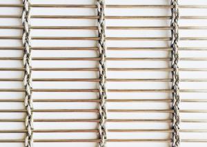 China ODM 4m Flexible Stainless Steel Woven Metal Mesh Cladding For Restaurants factory