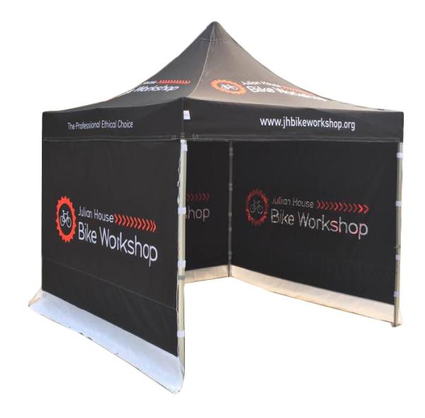 10x10ft Waterproof Pop Up Canopy Tent With Full Sidewalls, Heavy Duty Outdoor