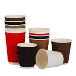 Custom Logo Eco Friendly Paper Cup 10 Oz Capacity 100% Recyclable Materials