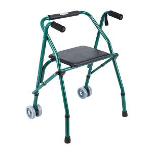 China Aluminum Alloy Medical Foldable Mobility Walking Aids With Wheels factory