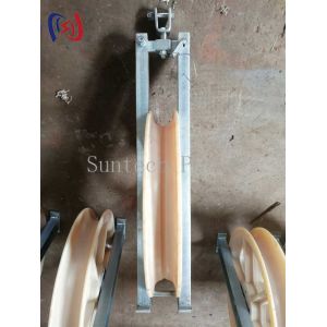 27 - 50KG OPGW Stringing Equipment Cable Stringing Block Nylon Sheave
