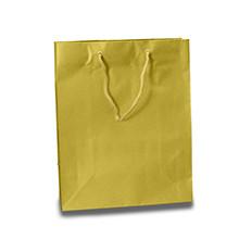 China Attractive Yellow Jewelry Gift Bags Eco Stylish Shopper Bag With Grosgrain Handle factory