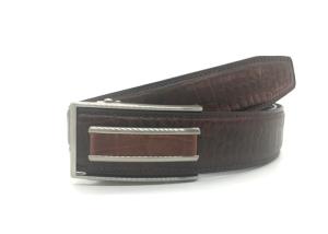 China Automatic Buckle 3.5CM Croco Texture Mens Brown Belt factory