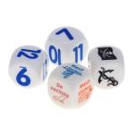 Funny 25MM Acrylic Joke Dice With Custom Printing Six Side,Cheap Wholesale Price