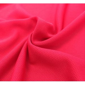 100% polyester very durable and wicking needle eyeylet knitted fabric