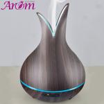 Elegant Vase Shaped 400ml Wood Grain Aromat Diffuser