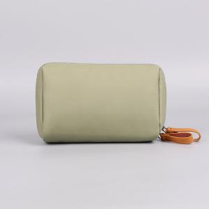 China Wholesale Custom Pure Color Blank Polyester Pink Cosmetic Bag factory