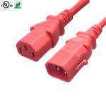 Black US Power Extension Cord , 10A 15A 125V 250V 18AWG Computer Power Cord
