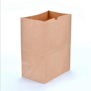 China Disposable Brown Paper Bags Kraft Paper Takeaway Food Bags factory