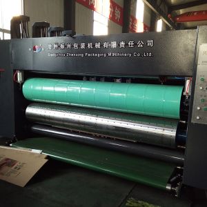 Cardboard chain feeding flexo printing slotting die cutting machine
