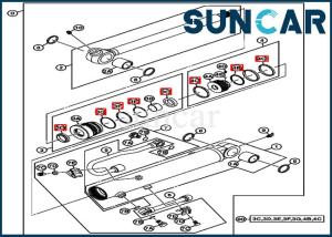 China 4667454 Bucket Cylinder Seal Kit 17D John Deere Hydraulic Replacement Kits factory