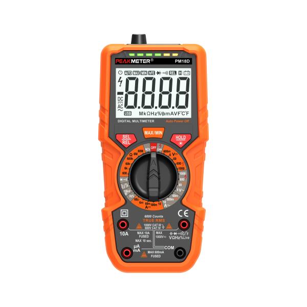 Professional Electric Digital Multimeter Temperature Measurement Meter True RMS