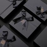 Fashion Custom Printing Gift Sliding Drawer Boxes With Ribbon Bow