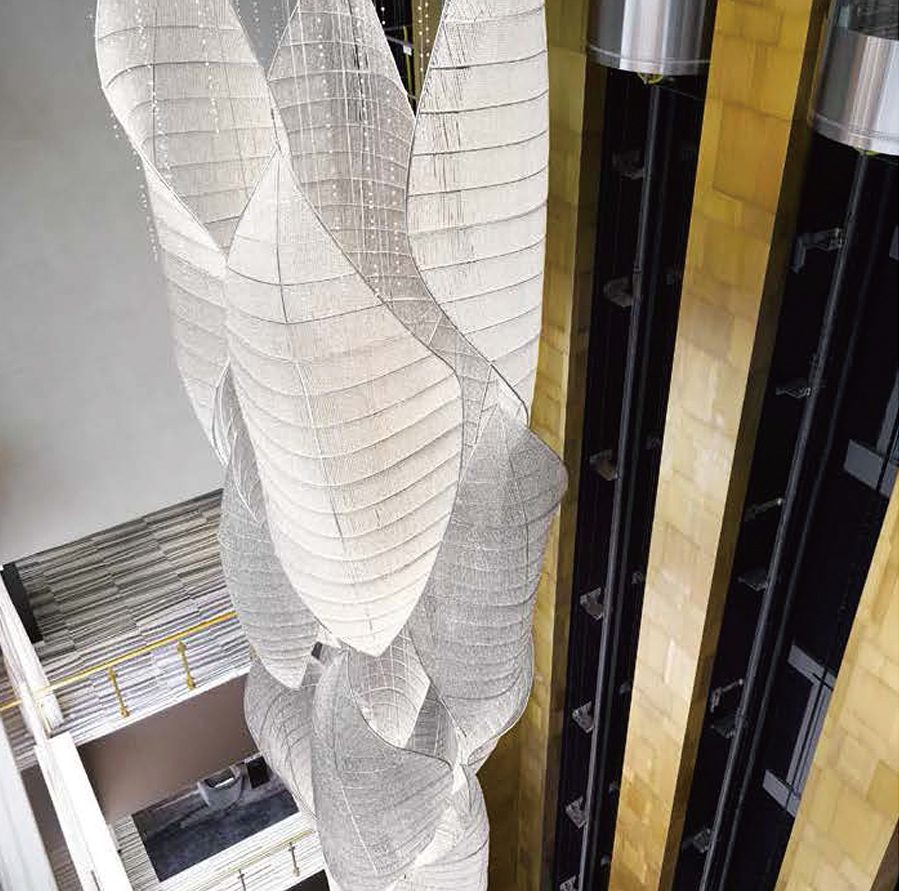 Non-Standard Engineering Custom Lighting Fixtures Large Crystal Banquet Hall