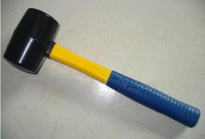 China black head rubber hammer with fiber handle factory