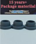 13mm 20mm 28mm 32mm Grey Silicon Medical Glass Injectable Vial Closures