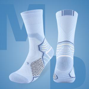 China Custom Comfortable Thickened Towel Bottom Middle Tube Sports Socks for Men Women factory