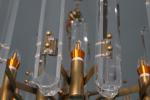 Customizable Color Bloomington Round Chandelier Brass Crystal Demension D 120cm