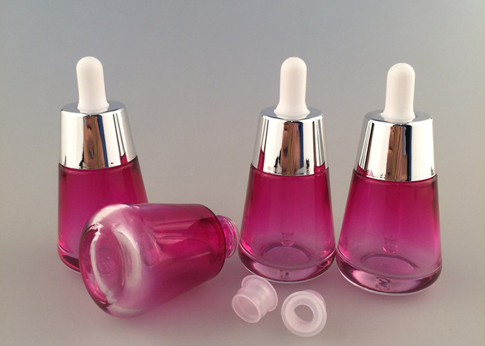 1 Oz Cosmetic Glass Bottles , Eco Friendly Cosmetic Containers Screw Cap