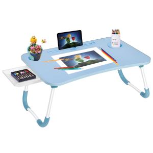 China Hotel Restaurant Banquet Home Portable Foldable Lap Desk Bed Tray with Cup Holder factory