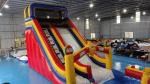 Fireproof 0.55mm PVC Tarpaulin Giant Inflatable Dry Slide Inflatable Castle LEGO
