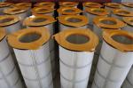 Iron Cover Pleated Filter Cartridge Three - Lugs For Large Dust Concentration