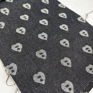China 10 Oz Jacquard Organic Cotton Denim Fabric In Bulk 90% Cotton 10% Polyester factory
