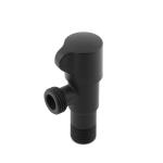 200 PSI SUS304 Matte Black Angle Stop Valve Potable Water Hydronic Heating