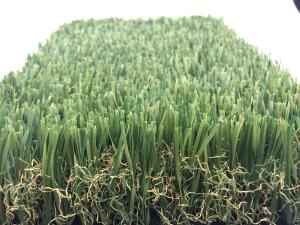 China Leno Coating Scintillating 35mm Wave Synthetic Turf Grass factory