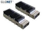 EMI Spring Single Port QSFP28 Cage Aluminum Heat Sink For 100G Ethernet