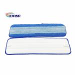 5"X18" Wet Cleaning Mop Blue Floor Cleaning 150d Quick Dry Flat Mop Head