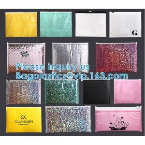 Metallic Holographic Bubble Mailers Bubble Lined Padded Envelopes Silver Cushion