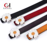 Flower Buckle Female Leather Belt Standard Length All Seasons