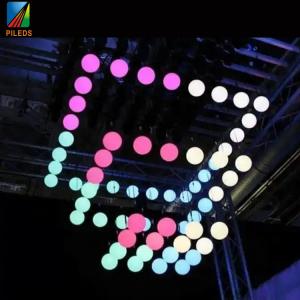 China Sphere LED Lifting Ball , DMX Kinetic Ball For Stage Lighting factory