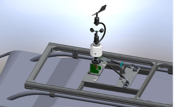 Temperature Monitoring BGT-CZ Wireless Vehicle Mounted Meteorological Weather Station