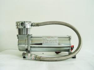 China Silver And Black Single 200psi Air Suspension Compressor Chrome Material factory