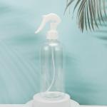 Clear Plastic Lotion Bottles with White Cap and UV Electroplated Collar