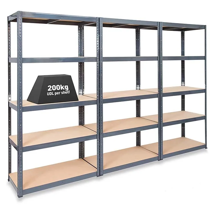 Factory Custom 2-5 Tier Adjustable Industrial Racking Garage Shelving For Warehouse Storage