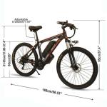 Battery Operated 26 Electric Mountain Bike 48V With 21 Speed Gear