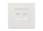 Single Port LAN Cable Rj45 Face Plate , 1 To 6 Ports Network Panel Cable