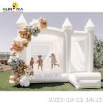 Kids Inflatable Bounce House With Slide Combo Inflatable Wedding Bouncer White