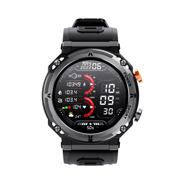 1.32" AMOLED Touchscreen, Make/Answer Calls, Heart Rate Monitor, Fitness Tracker