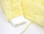 S&J Disposable Isolation Gown Polypropylene Gown with Knit Cuff Long Sleeve 10