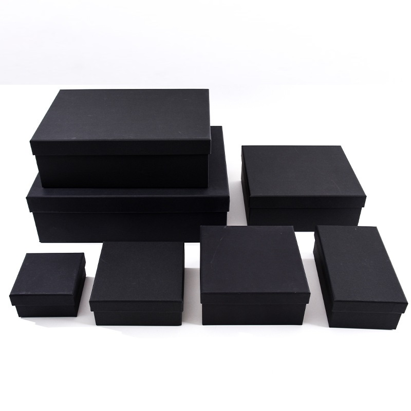 Custom Logo Oem Golden Square Stickers Blank Cardboard Kraft Gift Packaging Paper Boxes