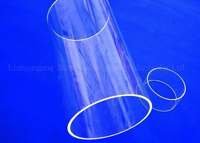 Large Diameter Transparent 2.2g/Cm3 Quartz Glass Tube Heat Resistant