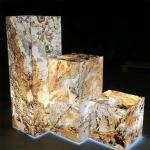 Backlit Lighting Translucent Natural Stone Big Marble Slab Luxury Beautiful