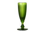 Solid Colored 20cm Lead Free Champagne Glasses 170ml Embossed Flute Glasses