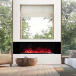 1600mm No Somoke Water Steam Fireplace 3D Vapor Burning Fire Fake Charcoal