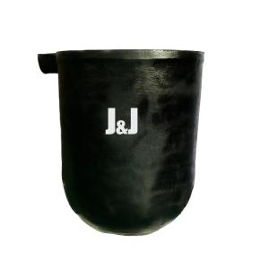 China Round Chemical Resistance Zinc Dissolution Crucible 150kg Capacity Melting Crucible factory